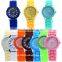 2015 Geneva luxury brand watch quartz Silicone Jelly watch for women girl boy gift