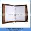 High quality custom 6 ring PU leather a4 ring binder notebook