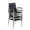 Dining room furniture aluminum brush ps-wooden dining table and chair