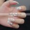 Beuaty sticker wedding nail vinyl stencil white lace elegant nail wrap for beauty women