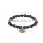 KJL-ST0013 Black bead bracelet evil eye bracelets natural stone CZ beads bracelet men pulseras hombre bracciali uomo men