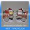 Elegant ceramic Christmas candle holder with Santa design