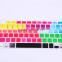colorful laptop waterproof dustproof silicon keyboard cover, crystal for macbook keyboard cover, keyboard cover