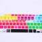 colorful laptop waterproof dustproof silicon keyboard cover, crystal for macbook keyboard cover, keyboard cover