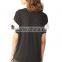 Blank women v neck t shirt stitching t shirt plain t shirt