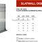 Light Duty Anodised Aluminum Slatwall Cheap Slatwall Display Rack