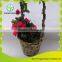 Handmade bamboo flower basket use for home decoration