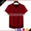 (Trade Assurance)wholesale 220g 95%cotton 5%spandex short sleeve v neck plain dyed women fitness t shirt
