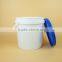 9L Latex Screw Lid Plastic Bucket, Screw Lid Pail with Lock, Plastic Handle Paint Bucket