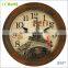 2015 wooden art and craft decorative fancy wall clock wood (14W04GL-174)