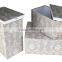 Handmade customized cardboard folding box fabric storage box
