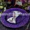 Wholesale Plates Dessert and Decoration Purple Dinner Glass Wedding Charger Plate