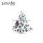 Christmas Green Spruce Silver Charms Wholesale