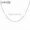 925 sterling silver chain beaded necklace