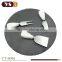 Round Shape Nature Cheese Board With Ceramic Cheese Knife Set
