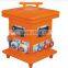 Movable electrical outlet box for OEM service plastic material