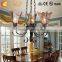 American rural retro iron glass chandelier,creative personality living room bedroom chandelier
