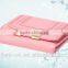 Fancy mini genuine human leather wallets with embroidery design for girls