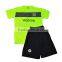 100% Polyester Men's Collar Sport T Shirts and Shorts