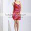 Exclusive One Shoulder Bandage Cocktail Dress Short Red Evening Dress Red Short