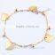 Hot selling stainless steel anklets women jewelry with abundant in stock