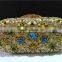 NICE flower Hot women fashion clutch colorful crystal stone evening bag FH26-1