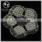 Good quality NK001 metal flower lead free metal shank rhinestone buttons