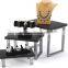 Display Risers, Set of 3, Anti-Slip - Black
