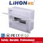Flat design transparent and white opaque PC lid new design din rail power distribution with grounding bolt