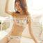 Women One-piece Suits finish Solid push up bra V style cute Sheer bra