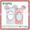 New arrival ultra thin 3D cartoon diamond phone case with mirror cover for iPhone 6 6s plus, soft tpu mirror case with strap