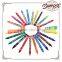 Art Supplier Wholesale Bulk 90mm*0.8mm Non-Toxic Baby Wax Crayon