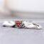 X355 Autonomic Design Free-Roaming Angel Wing Love Heart Charm Bead, Pave Zircon Custom Charm