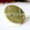 a crystal gold color jeans button