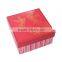 Fancy red promotinal paper gift box packaging wholesale