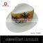 New arrival Printed Paper Fedora hat
