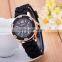 promotional gift cheap electric novel lovely plastic band quartz watch for girls students