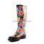 Western Colourful and Cheap Rubber Ladies Rain Boots for Women