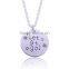 Family jewelry alloy plating sculpture LOGO letter let it go pendant silver Frozen children necklace