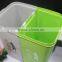 Colourful 2 Compartment 10 liter Plastic Dustbin. Suitable to be used as Office Dustbin, Toilet Dustbin, Sanitary Dustbin