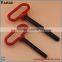 Red head hitch pin with clip pin