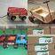 hot sale wood foldable children wagon trolley cart