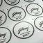 Custom metal logo design guitar stickers decals