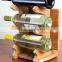 wooden red wine cutting board holder