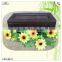 small antique divider clear lid wooden jewelry box