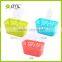 emc plastic baskets with hook, decorative plastic baskets with hook, wholesale plastic hanging storage baskets