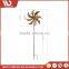 Spinner Double Wheel Flower Metal Craft Pinwheel 59 Inch Outdoor Decoration Ornament Garden Windmill
