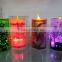 Plastic LED Battery Operated Printing Christmas Candle Decoration