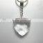2015 China different color acrylic clear hanging decoration transparency heart with key ring