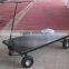 Four wheel warehouse flat trolley garden platform cart